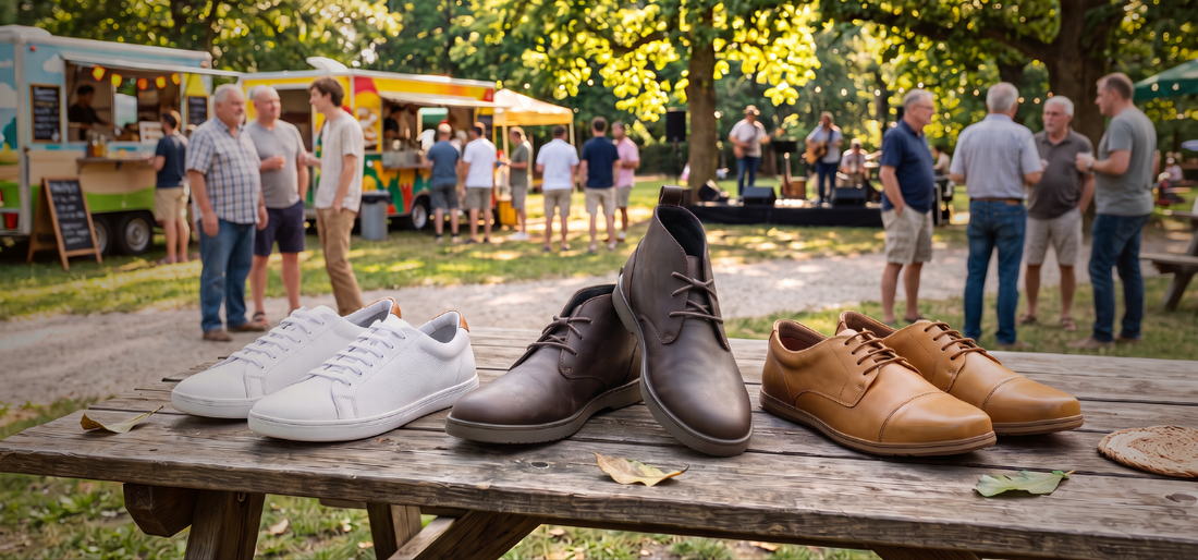 Men's Shoes for Outdoor Summer Events: What Actually Holds Up When the Ground Isn't Flat