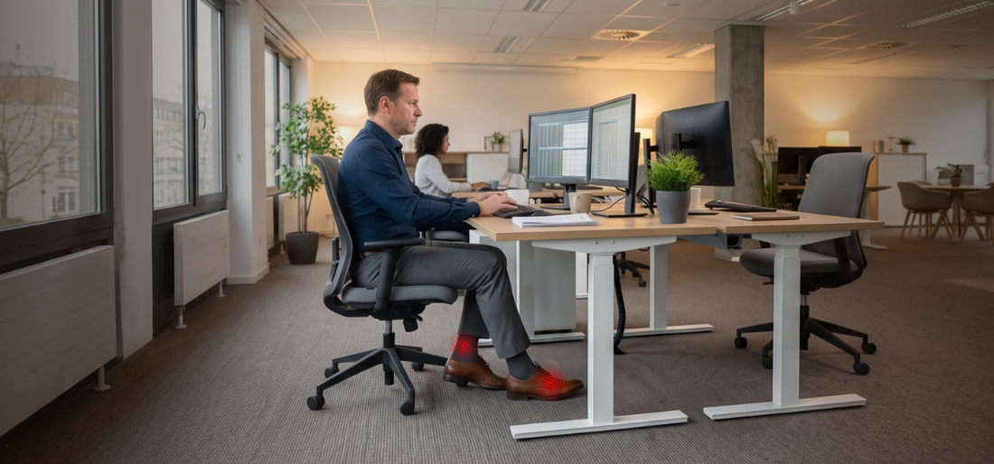 How Sitting All Day Changes Your Feet — And Why Standing Up Isn't Enough