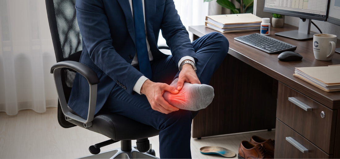 Plantar Fasciitis at Work: What Your Dress Shoes Are Actually Doing to Your Arch (And Why It Matters)