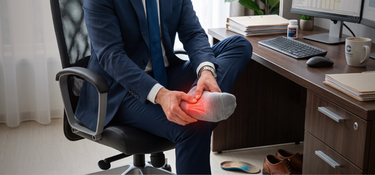 Plantar Fasciitis at Work: What Your Dress Shoes Are Actually Doing to Your Arch (And Why It Matters)