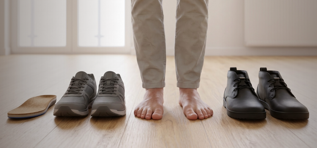 Orthotics vs. Barefoot Shoes: What Professional Men Should Know Before Choosing